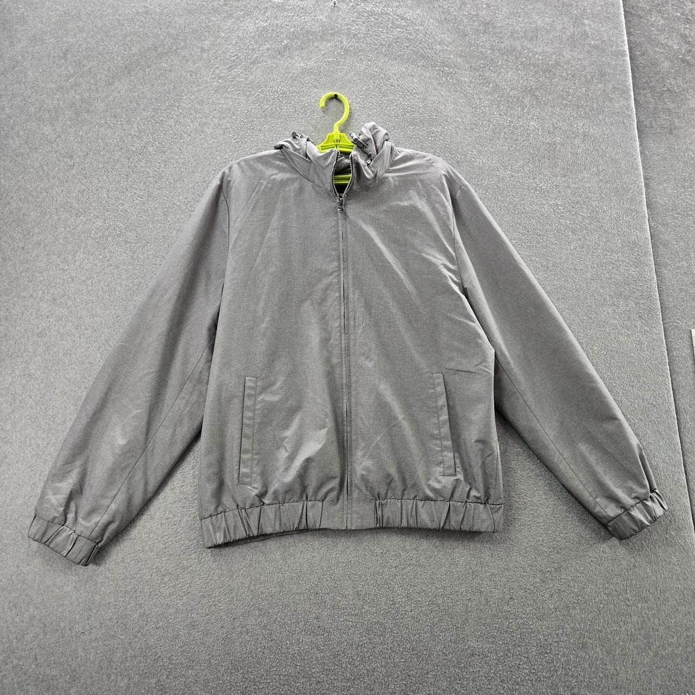 Banana Republic Men Jacket‎ L Gray Hooded